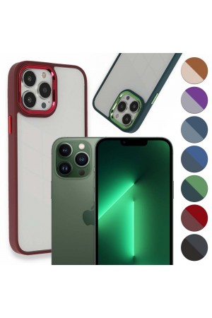 iPhone 13 Pro Kılıf Luna Lens Kamera Çerçeveli Silikon Kapak