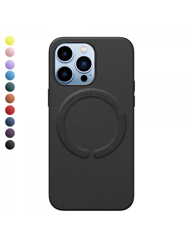 iPhone 13 Pro Magsafe Özellikli Leather Deri Kılıf…