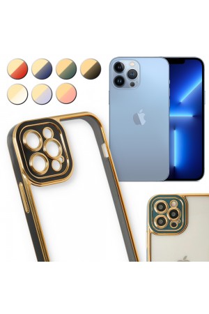 iPhone 13 Pro Max Kılıf Lazer Lens Kamera Çerçeveli Kapak