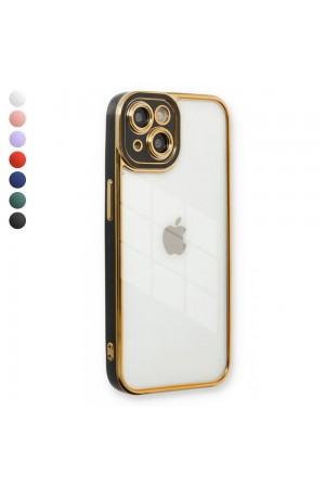 iPhone 14 Kılıf Lazer Lens Kamera Çerçeveli Kapak
