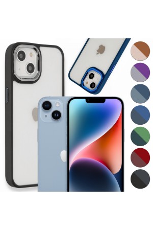 iPhone 14 Plus Kılıf Luna Lens Kamera Çerçeveli Silikon Kapak
