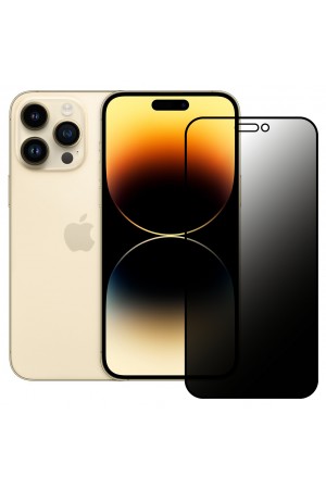 iPhone 14 Pro Hayalet Privacy Gizli Cam Ekran Koruyucu Siyah…