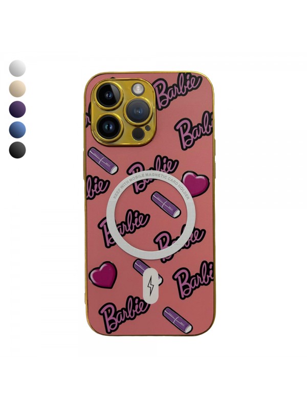 iPhone 14 Pro Max Barbie Seri Magsafe Uyumlu Kamera Korumalı Silikon Kapa…