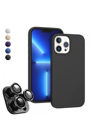 iPhone 15 Pro Max Kılıf Kamera Lensli Lansman Silikon Kapak…