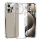 iPhone 15 Pro Max Kılıf Metal Tuşlu Kamera Korumalı Silikon Şeffaf Arka Kapak