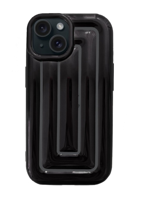 iPhone 15 Rudra Seri Labirent Desen 3D Metalik Silikon Kapak…