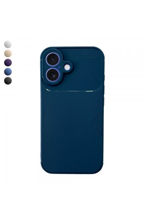 iPhone 16 Kılıf Focus Carbon Silikon Kapak