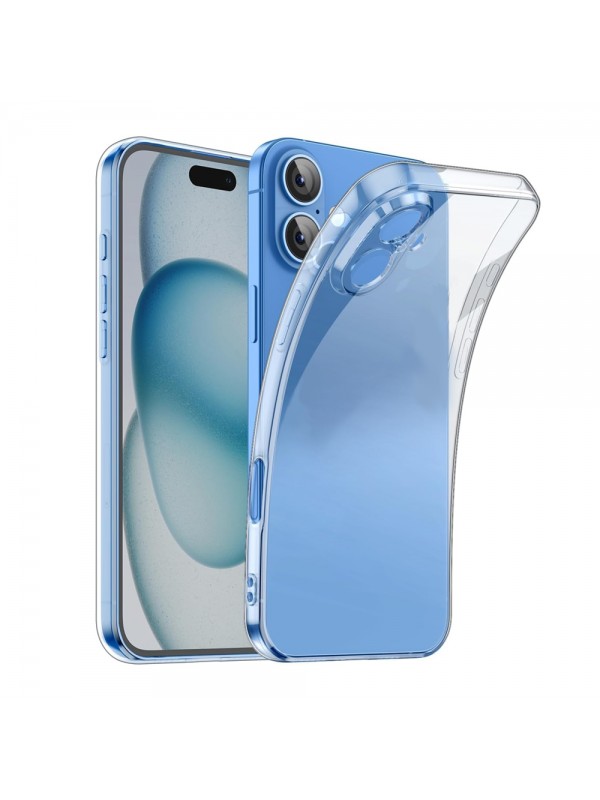 iPhone 16 Plus Kılıf Kamera Korumalı Silikon Şeffaf Arka Kapak