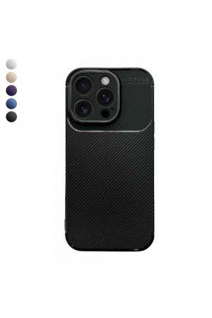 iPhone 16 Pro Kılıf Focus Carbon Silikon Kapak