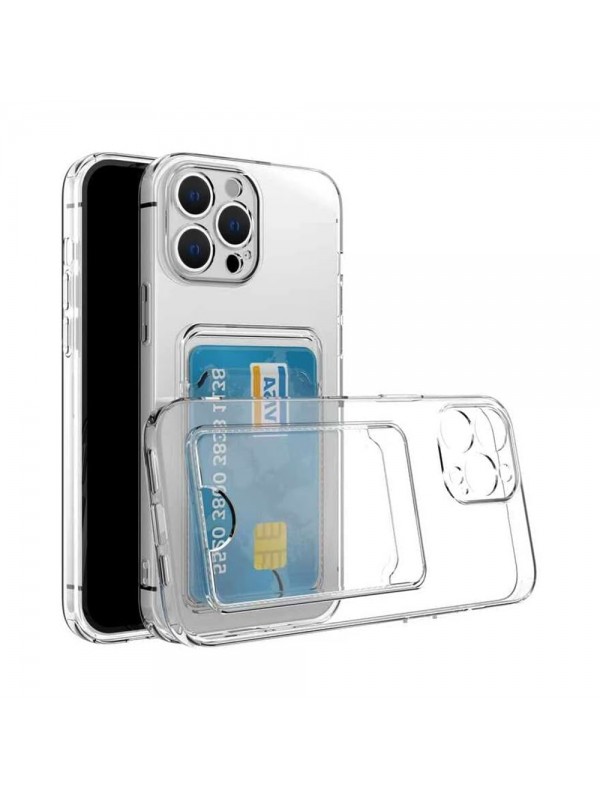 iPhone 16 Pro Max Kılıf Cardy Şeffaf Kartlık Cepli Kapak…