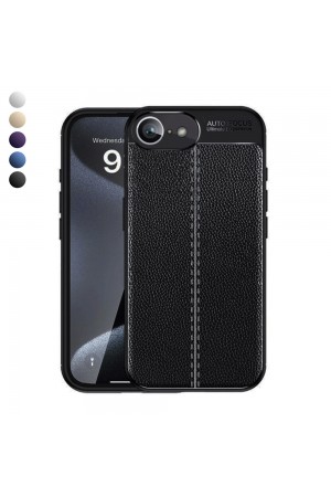 iPhone 16e Kılıf Focus Deri Desen Silikon Arka Kapak…