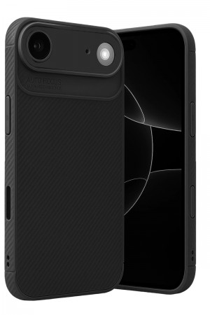 iPhone 17 Air Kılıf Focus Carbon Silikon Kapak...