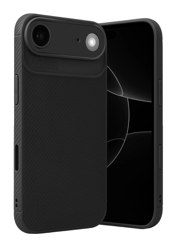 iPhone 17 Air Kılıf Focus Carbon Silikon Kapak