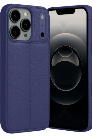iPhone 17 Pro Kılıf Focus Deri Desen Silikon Arka ...