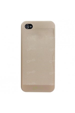 iPhone 4 / 4s Kılıf Loopee Point Sert Arka Kapak Gold…