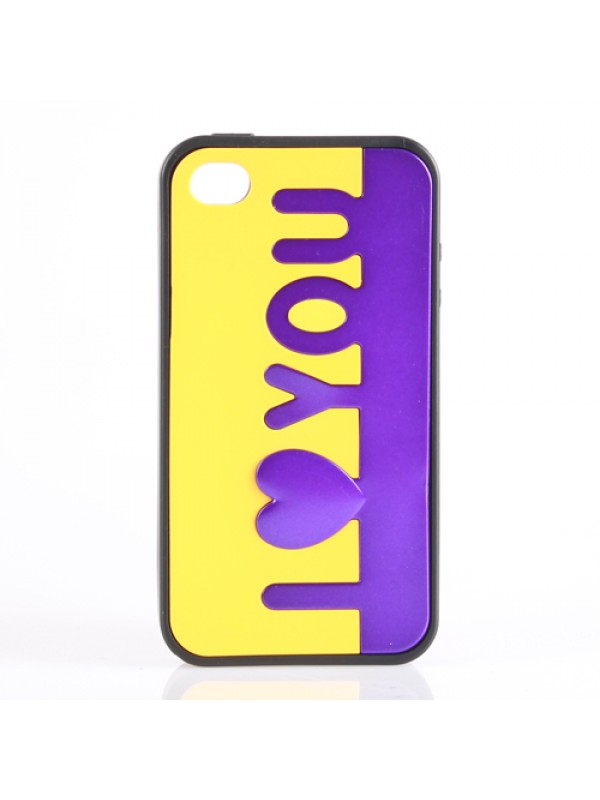 iPhone 4 / 4s Taraftar F Silikon Kılıf Sarı-Lacivert