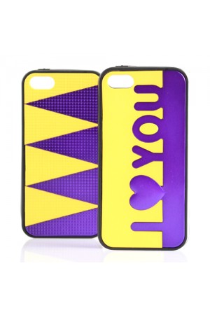 iPhone 5 / 5s Taraftar F Silikon Kılıf Sarı-Lacivert…