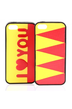 iPhone 5 / 5s Taraftar G Silikon Kılıf Sarı-Kırmızı…