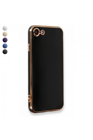 iPhone 7 / 8 / SE 2020 Kılıf Luxury Seri Kamera Korumalı Silikon Ka…