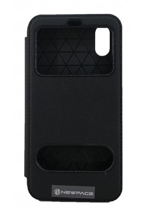 iPhone X/XS Gizli Mıknatıslı Pencereli Magnum Kılıf Siyah…