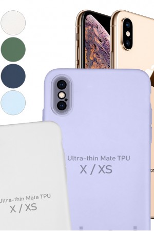 iPhone X / XS Kılıf Kamera Korumalı Mat Ultra İnce Kapak