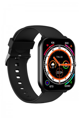 Lexia Theo 48mm İslamik Saat Alüminyum Kasa Silikon Kordon Akıllı Saat