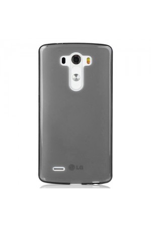 LG G4 Kılıf Soft Silikon Şeffaf-Siyah Arka Kapak…