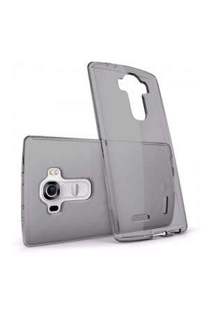 LG G4c 5.0" Kılıf Soft Silikon Şeffaf-Siyah Arka Kapak…