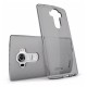 LG G4c 5.0" Kılıf Soft Silikon Şeffaf-Siyah Arka Kapak