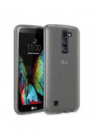 LG K10 2017 Kılıf Soft Silikon Şeffaf-Siyah Arka Kapak…