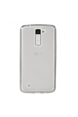 LG K10 (K430) Kılıf Soft Silikon Şeffaf-Siyah Arka Kapak…
