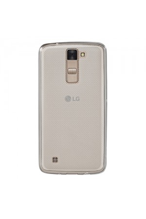 LG K8 (K350) Kılıf Soft Silikon Şeffaf-Siyah Arka Kapak…