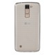 LG K8 (K350) Kılıf Soft Silikon Şeffaf-Siyah Arka Kapak