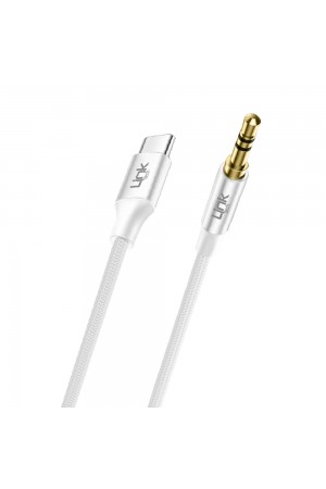 LinkTech A586 Type-C - 3.5mm AUX Kablo 1mt Beyaz…