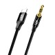 LinkTech A586 Type-C - 3.5mm AUX Kablo 1mt Siyah