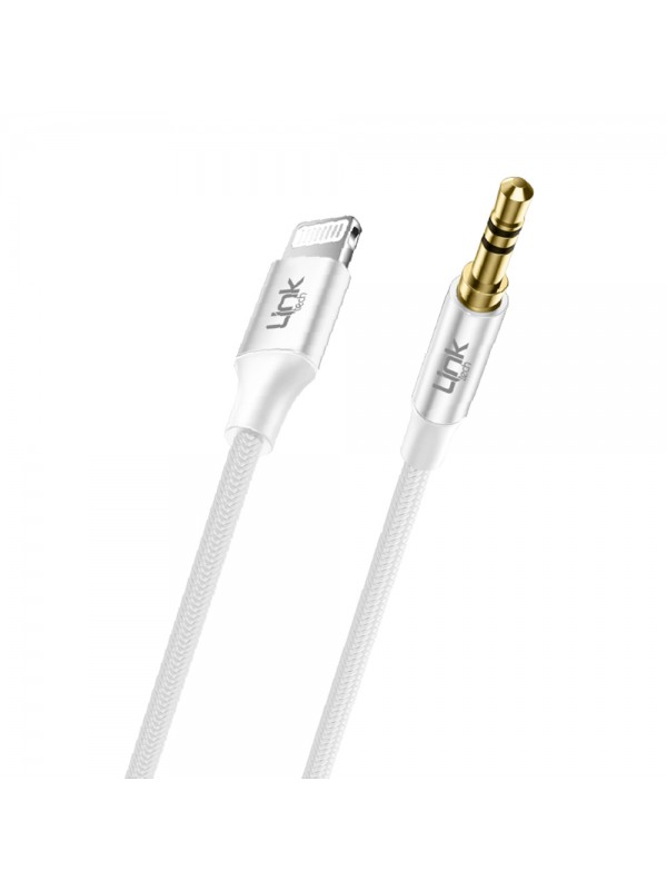 LinkTech A587 iPh Lightning - 3.5mm AUX Kablo 1mt Beyaz…