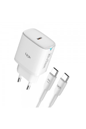 LinkTech C307 20W PD Type-C to Type-C Kablolu Şarj Aleti Set…