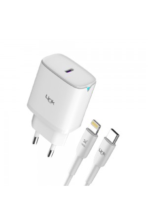LinkTech C313 30W PD GaN3 Type-C to Lightning Kablolu Şarj Aleti Set…