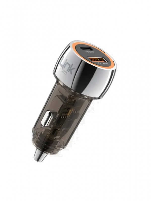 LinkTech C436 55W Dual PD30W + QC25W Şeffaf Araç Şarj Adaptörü…