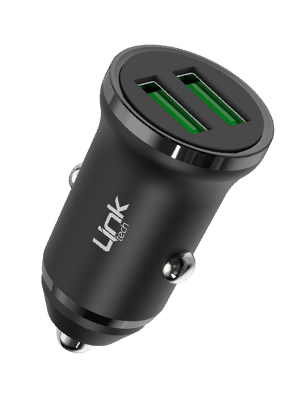 Linktech C480e 12W 2x USB Araç İçi Şarj Adaptörü (Başlık) Siyah…