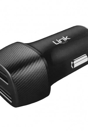 LinkTech C490 Çift Girişli Araç İçi Şarj Aleti Adaptör (Başlık) 2.4A Siyah