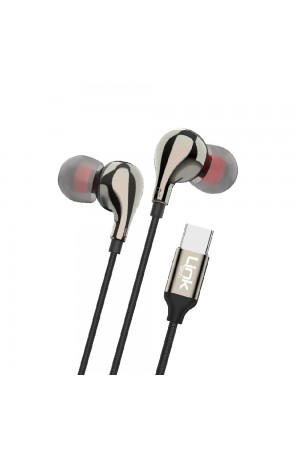 LinkTech E84 Type-C HD Stereo Kulak İçi Kablolu Kulaklık Siyah…