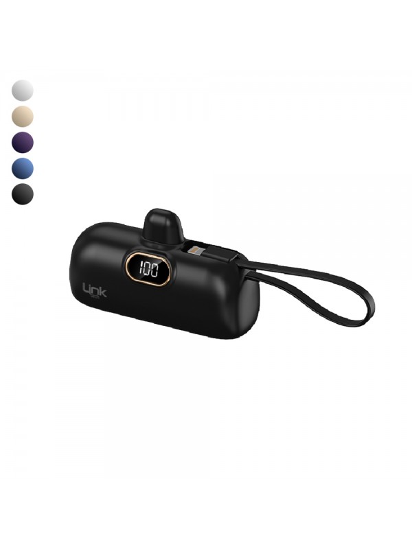 LinkTech EP52 4800 mAh Type-C Dock Stant Lightning Kablolu Mini Powerbank