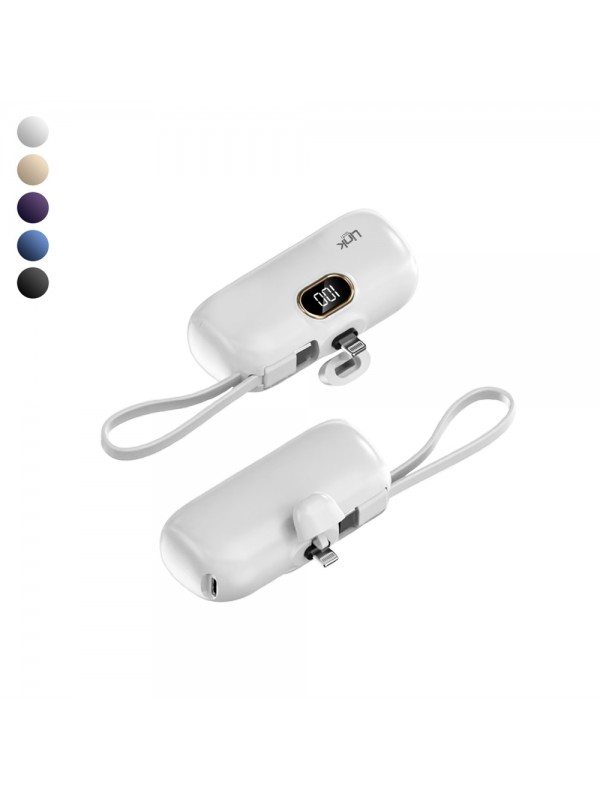 LinkTech EP54 4800 mAh Lightning Dock Stant Type-C Kablolu Mini Powerbank