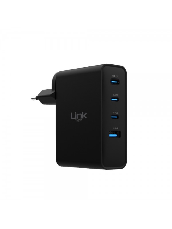 LinkTech G861 Premium 100W PD GaN3 1xUSB + 3x USB-C Şarj Adaptörü (Baş…