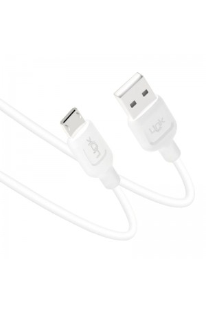 Linktech K448 Strong Micro USB Data/Şarj Kablosu 1mt 2.4A Beyaz…