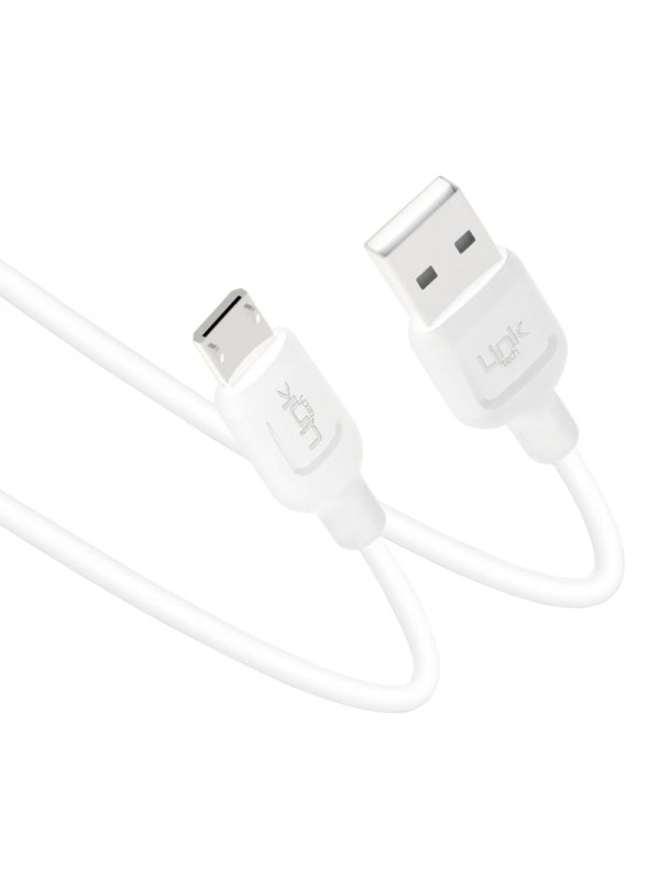 Linktech K448 Strong Micro USB Data/Şarj Kablosu 1mt 2.4A Beyaz…