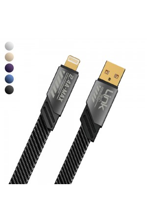 Linktech K471 Mecha Style USB - Lightning 12W 2.4A 1.2mt Şarj Kablosu…