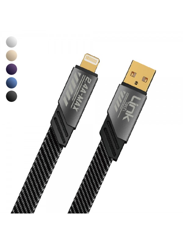 Linktech K471 Mecha Style USB - Lightning 12W 2.4A 1.2mt Şarj Kablosu…