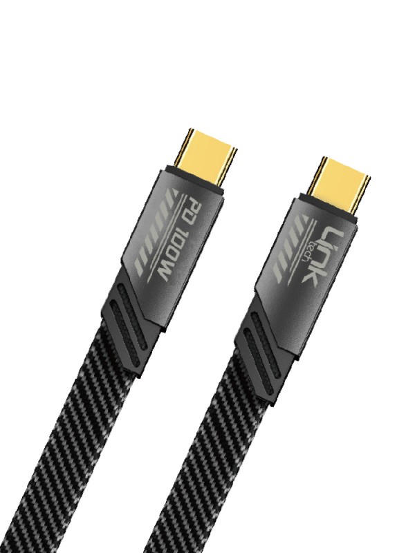 Linktech K472 Mecha Style Type-C to Type-C 100W 1.2mt Şarj Kablosu…